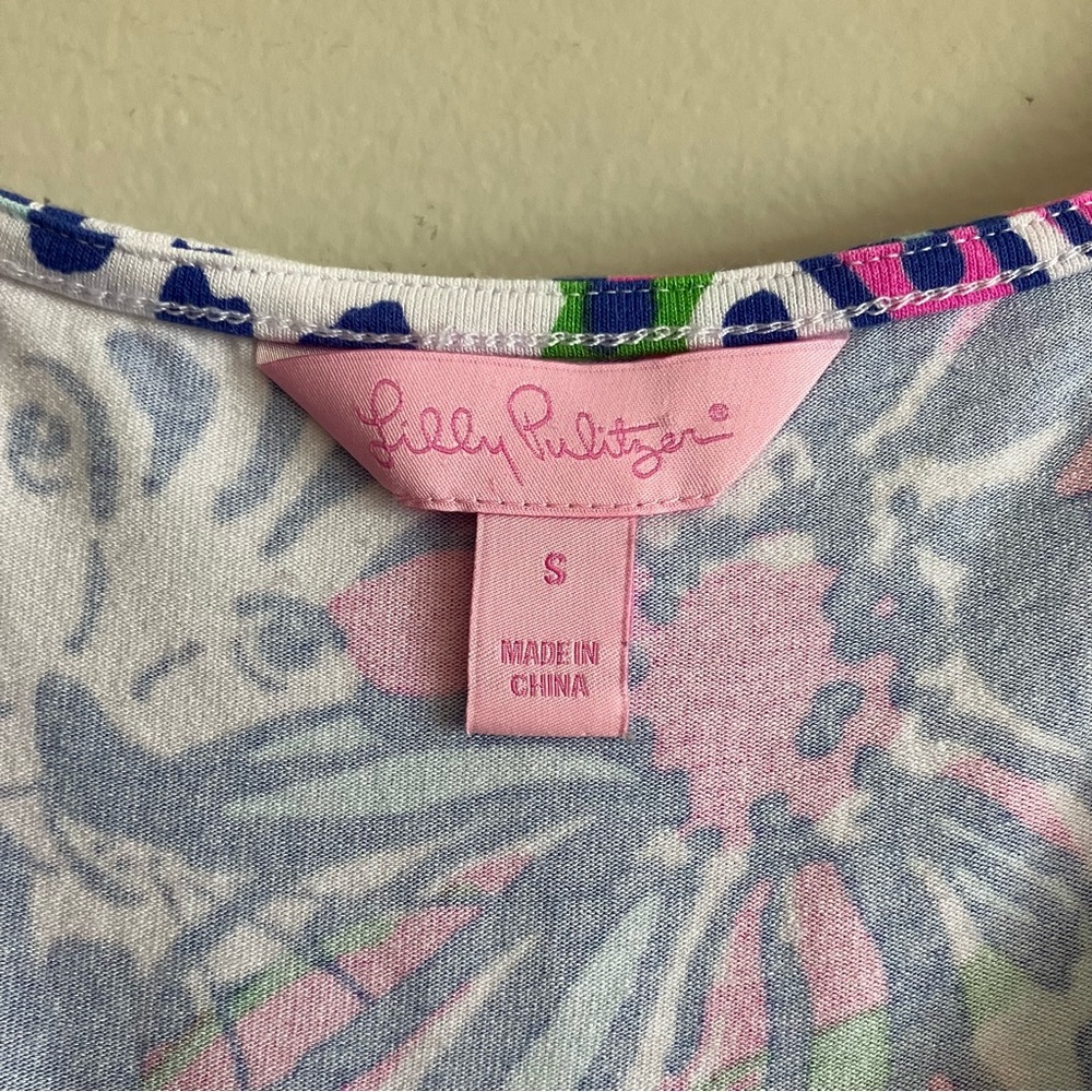 Lilly Pulitzer Cara Dress Dolman In the Garden Resort White Floral Multi S - Picture 6 of 12